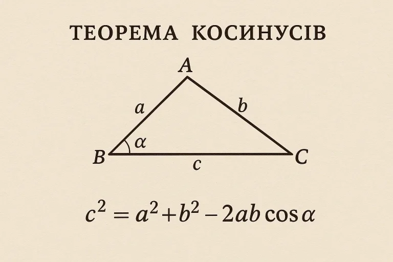 Теорема косинусів простими словами