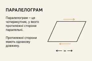 Що таке паралелограм – визначення та просте пояснення