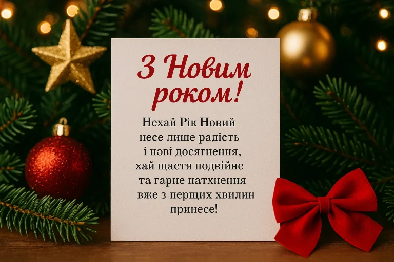 Привітання з Новим роком у віршах та картинках — найкращі побажання