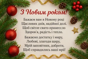 Привітання з Новим роком у віршах та картинках — найкращі побажання
