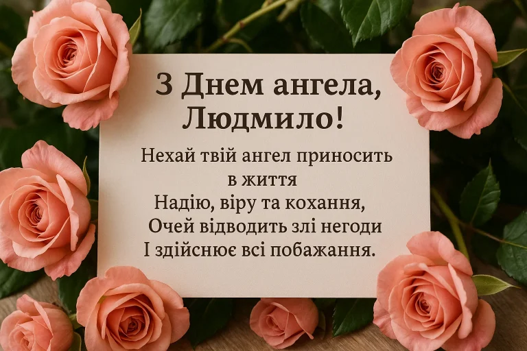 Привітання з Днем ангела Людмили – найкращі побажання