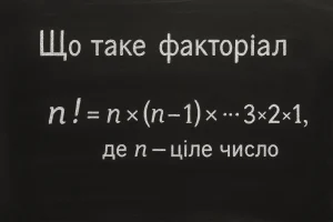 Що таке факторіал — просте пояснення для учнів та студентів