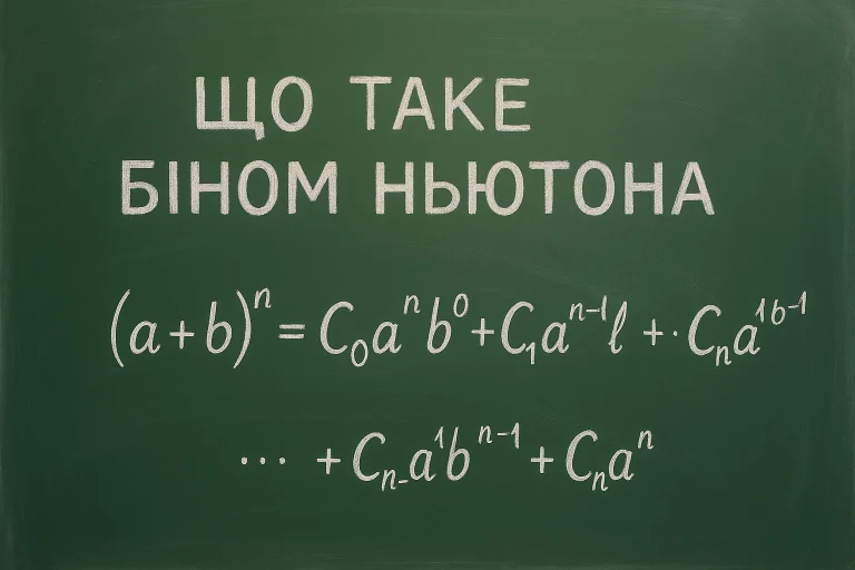Що таке біном Ньютона: просте пояснення, формула та приклади