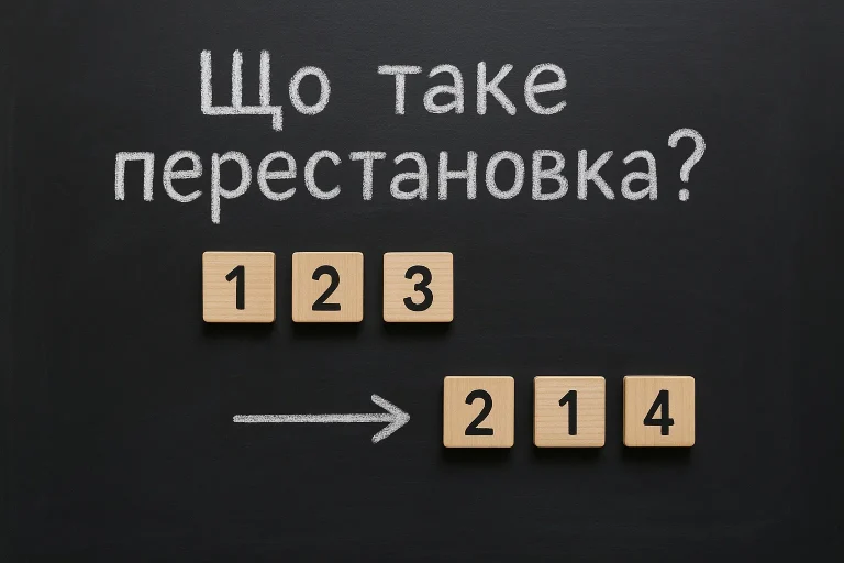 Що таке перестановка: просте пояснення, формули, приклади