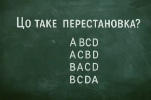 Що таке перестановка: просте пояснення, формули, приклади