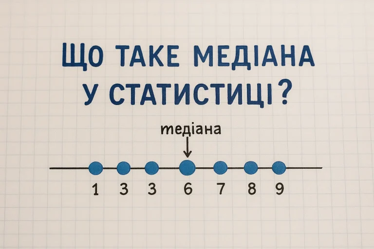 Що таке медіана у статистиці — просте пояснення, приклади та розрахунок