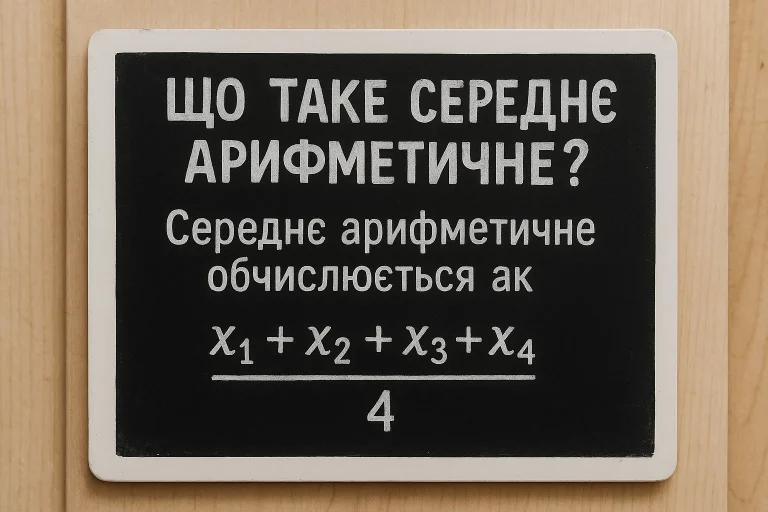 Що таке середнє арифметичне — просте пояснення