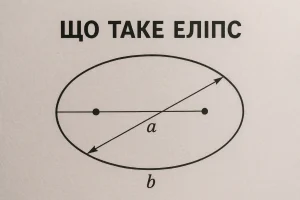 Що таке еліпс — просте пояснення, формула, приклади та факти