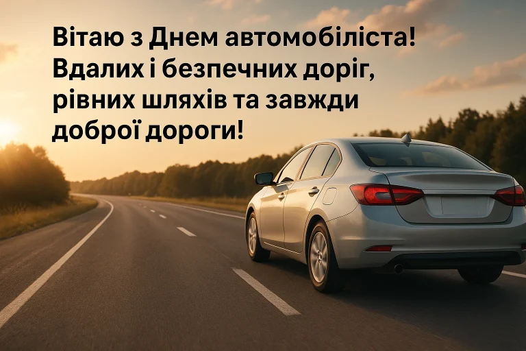 З Днем автомобіліста 2025 — красиві привітання, картинки
