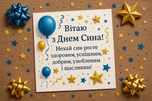 Свято сина: історія, традиції та найщиріші привітання синам
