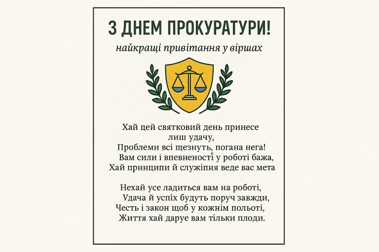 День прокуратури: оригінальні віршовані привітання