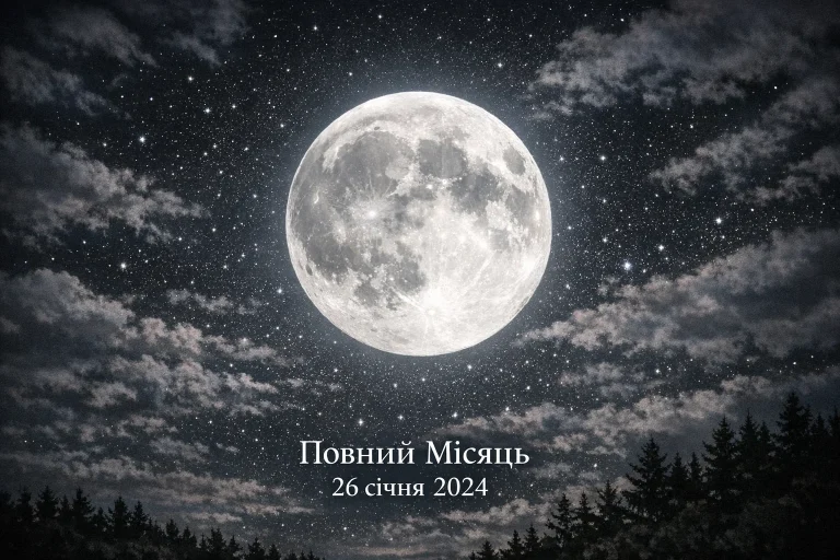 Яка фаза Місяця сьогодні — 26 січня: точна відповідь