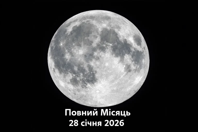 Фаза Місяця 28 січня 2026 — що сьогодні в небі