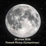 Яка фаза Місяця сьогодні 30 січня 2026 - що це означає