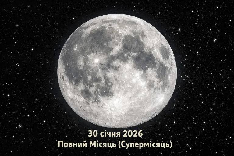 Яка фаза Місяця сьогодні 30 січня 2026 - що це означає
