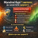 Магнітні бурі 1 лютого: як захистити здоров’я